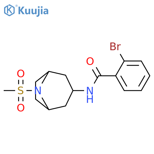 2-Bromo-N-[8-(methylsulfonyl)-8-azabicyclo[3.2.1]oct-3-yl]benzamide structure