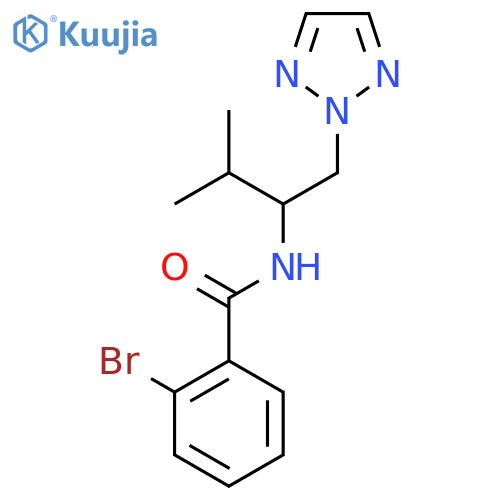 2-bromo-N-3-methyl-1-(2H-1,2,3-triazol-2-yl)butan-2-ylbenzamide structure