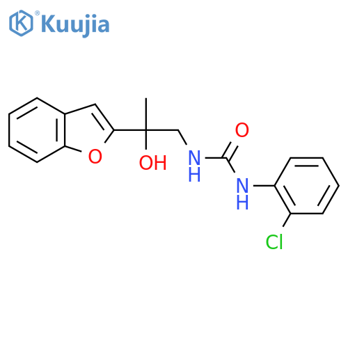 3-[2-(1-benzofuran-2-yl)-2-hydroxypropyl]-1-(2-chlorophenyl)urea structure
