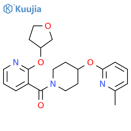 [4-(6-methylpyridin-2-yl)oxypiperidin-1-yl]-[2-(oxolan-3-yloxy)pyridin-3-yl]methanone structure