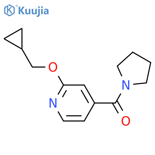 [2-(cyclopropylmethoxy)pyridin-4-yl]-pyrrolidin-1-ylmethanone structure