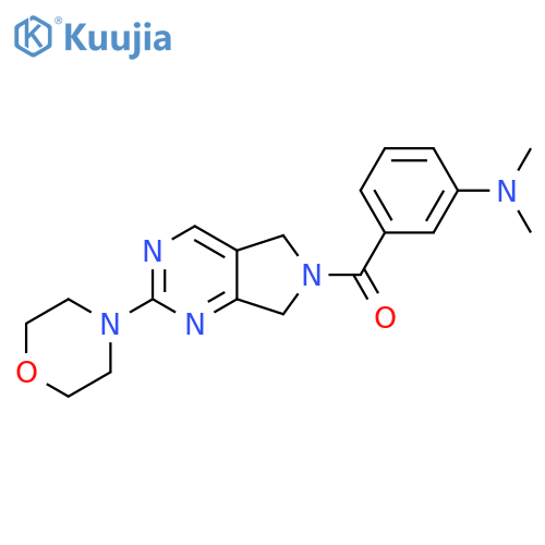 N,N-dimethyl-3-[2-(morpholin-4-yl)-5H,6H,7H-pyrrolo[3,4-d]pyrimidine-6-carbonyl]aniline structure