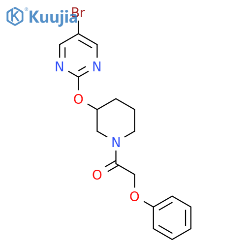 1-{3-(5-bromopyrimidin-2-yl)oxypiperidin-1-yl}-2-phenoxyethan-1-one structure