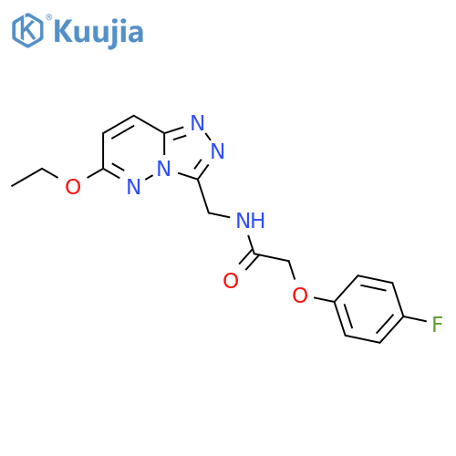 N-({6-ethoxy-[1,2,4]triazolo[4,3-b]pyridazin-3-yl}methyl)-2-(4-fluorophenoxy)acetamide structure