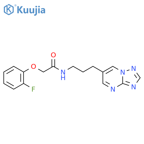 N-(3-([1,2,4]triazolo[1,5-a]pyrimidin-6-yl)propyl)-2-(2-fluorophenoxy)acetamide structure