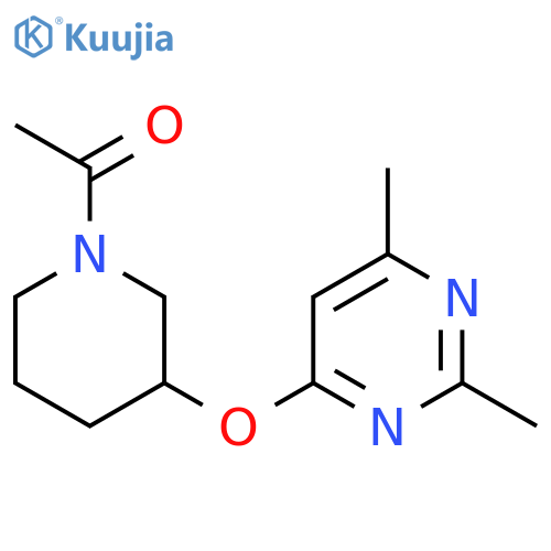 1-{3-[(2,6-dimethylpyrimidin-4-yl)oxy]piperidin-1-yl}ethan-1-one structure