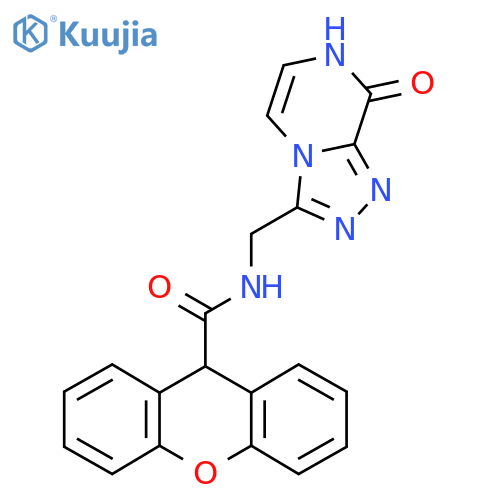 N-({8-hydroxy-1,2,4triazolo4,3-apyrazin-3-yl}methyl)-9H-xanthene-9-carboxamide structure