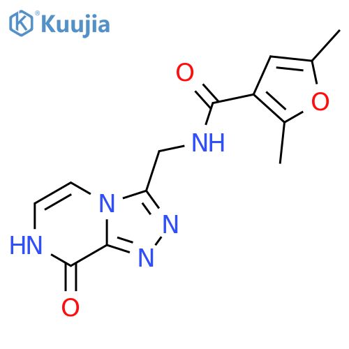 N-({8-hydroxy-1,2,4triazolo4,3-apyrazin-3-yl}methyl)-2,5-dimethylfuran-3-carboxamide structure