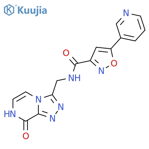 N-({8-hydroxy-1,2,4triazolo4,3-apyrazin-3-yl}methyl)-5-(pyridin-3-yl)-1,2-oxazole-3-carboxamide structure