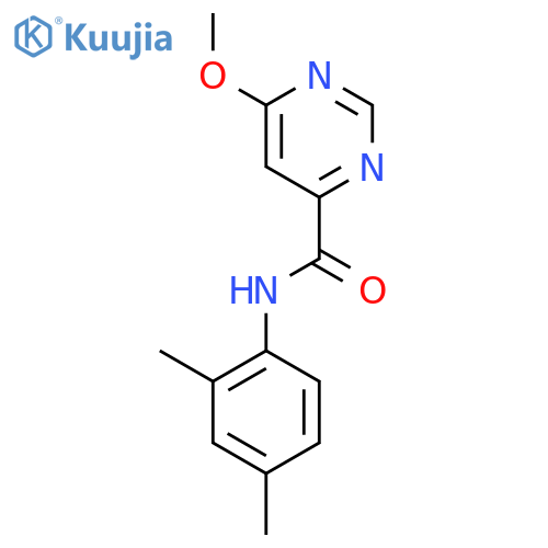 N-(2,4-dimethylphenyl)-6-methoxypyrimidine-4-carboxamide structure