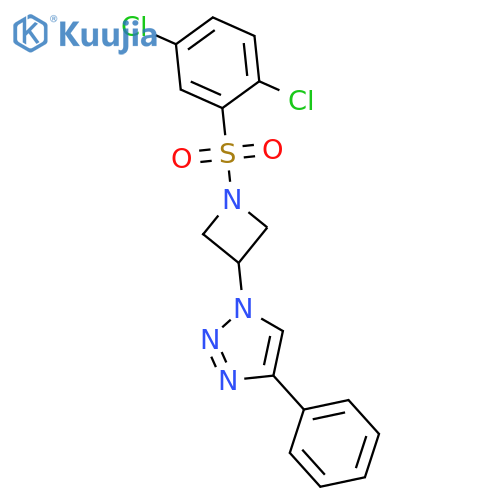 1-[1-(2,5-dichlorophenyl)sulfonylazetidin-3-yl]-4-phenyltriazole structure