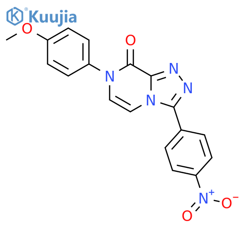 7-(4-methoxyphenyl)-3-(4-nitrophenyl)-7H,8H-[1,2,4]triazolo[4,3-a]pyrazin-8-one structure