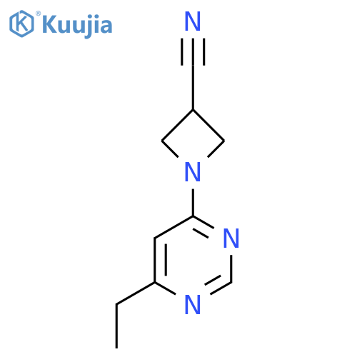 1-(6-ethylpyrimidin-4-yl)azetidine-3-carbonitrile structure