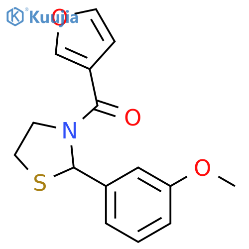 3-Furanyl[2-(3-methoxyphenyl)-3-thiazolidinyl]methanone structure