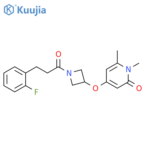 4-[[1-[3-(2-Fluorophenyl)-1-oxopropyl]-3-azetidinyl]oxy]-1,6-dimethyl-2(1H)-pyridinone structure