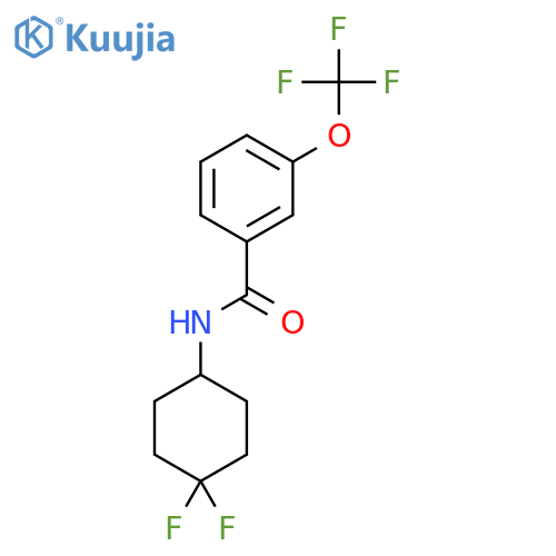N-(4,4-difluorocyclohexyl)-3-(trifluoromethoxy)benzamide structure