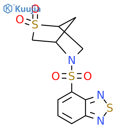 5-(2,1,3-benzothiadiazole-4-sulfonyl)-2lambda6-thia-5-azabicyclo2.2.1heptane-2,2-dione structure