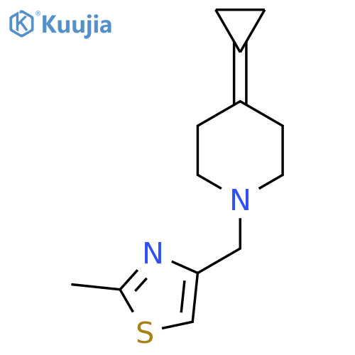 4-cyclopropylidene-1-(2-methyl-1,3-thiazol-4-yl)methylpiperidine structure