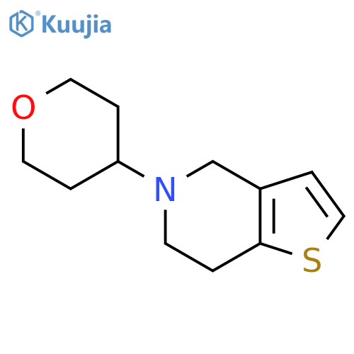 5-(oxan-4-yl)-4H,5H,6H,7H-thieno3,2-cpyridine structure