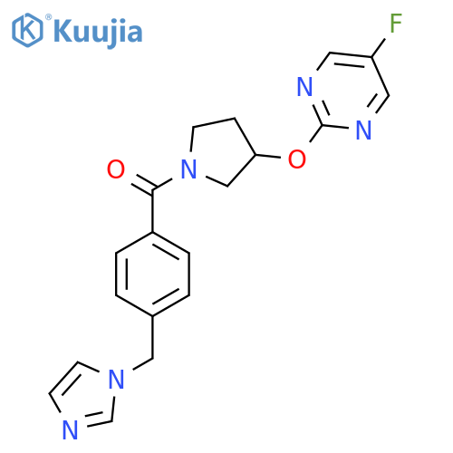 (4-((1H-imidazol-1-yl)methyl)phenyl)(3-((5-fluoropyrimidin-2-yl)oxy)pyrrolidin-1-yl)methanone structure