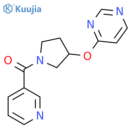 Pyridin-3-yl(3-(pyrimidin-4-yloxy)pyrrolidin-1-yl)methanone structure