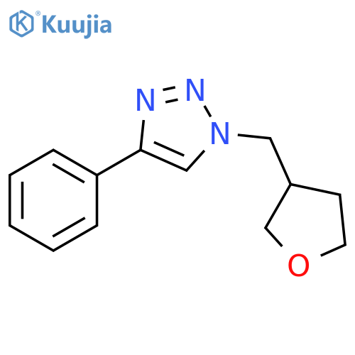 1-(oxolan-3-yl)methyl-4-phenyl-1H-1,2,3-triazole structure