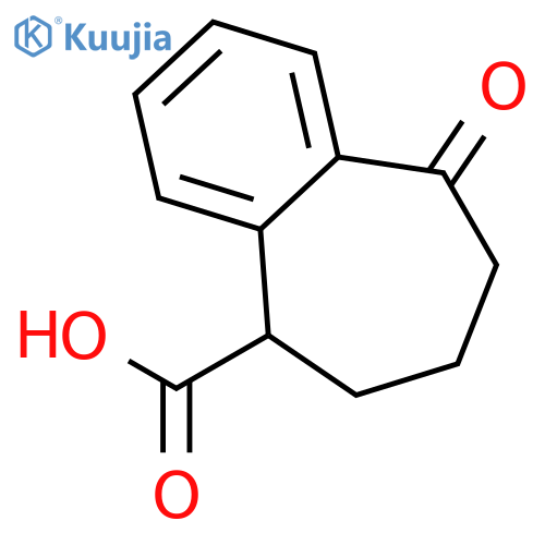 9-oxo-6,7,8,9-tetrahydro-5H-benzo7annulene-5-carboxylic acid structure