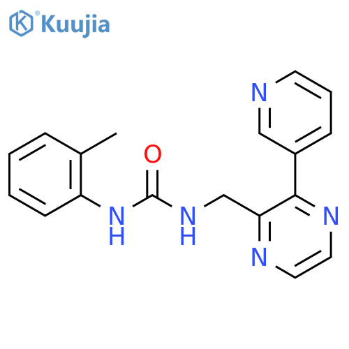 1-(2-Methylphenyl)-3-{[3-(pyridin-3-yl)pyrazin-2-yl]methyl}urea structure