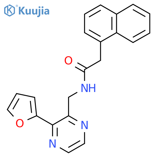 N-{[3-(furan-2-yl)pyrazin-2-yl]methyl}-2-(naphthalen-1-yl)acetamide structure