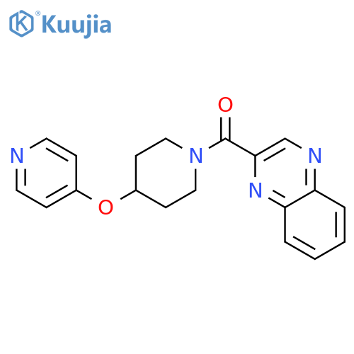 2-[4-(pyridin-4-yloxy)piperidine-1-carbonyl]quinoxaline structure