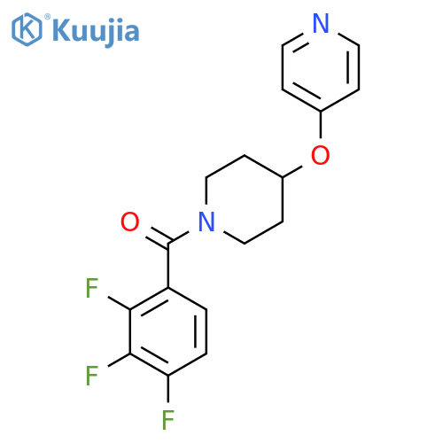 4-{[1-(2,3,4-trifluorobenzoyl)piperidin-4-yl]oxy}pyridine structure