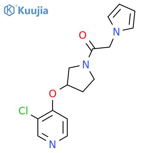 1-(3-((3-chloropyridin-4-yl)oxy)pyrrolidin-1-yl)-2-(1H-pyrrol-1-yl)ethanone structure