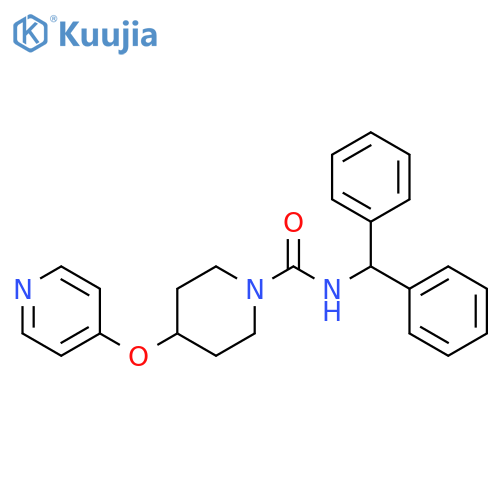 N-(diphenylmethyl)-4-(pyridin-4-yloxy)piperidine-1-carboxamide structure