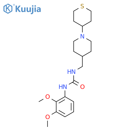 1-(2,3-dimethoxyphenyl)-3-((1-(tetrahydro-2H-thiopyran-4-yl)piperidin-4-yl)methyl)urea structure
