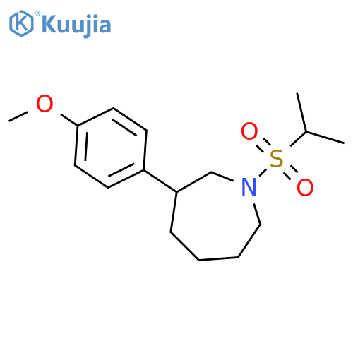 3-(4-methoxyphenyl)-1-propan-2-ylsulfonylazepane structure