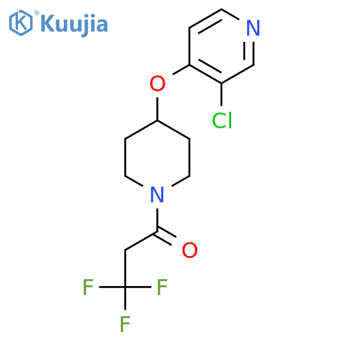 1-{4-(3-chloropyridin-4-yl)oxypiperidin-1-yl}-3,3,3-trifluoropropan-1-one structure