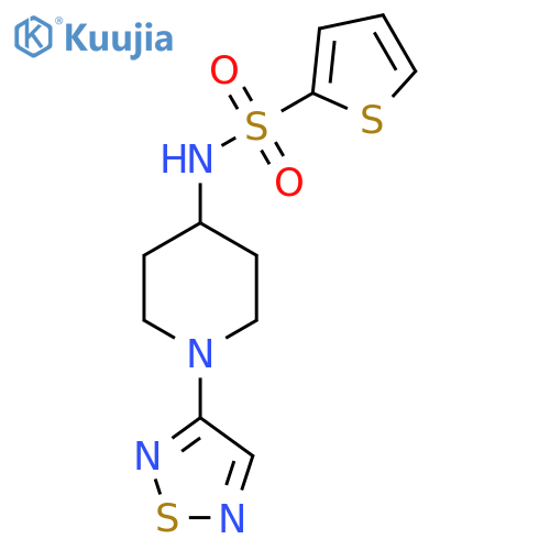 N-[1-(1,2,5-thiadiazol-3-yl)piperidin-4-yl]thiophene-2-sulfonamide structure