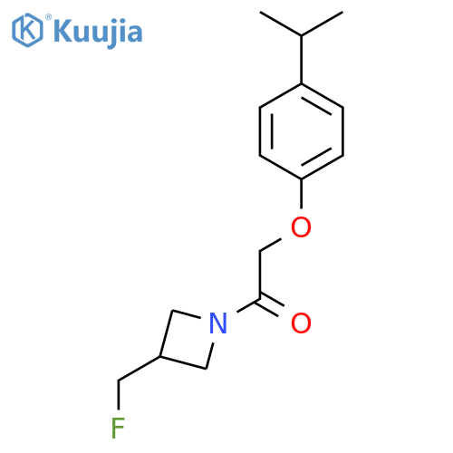 1-3-(fluoromethyl)azetidin-1-yl-2-4-(propan-2-yl)phenoxyethan-1-one structure