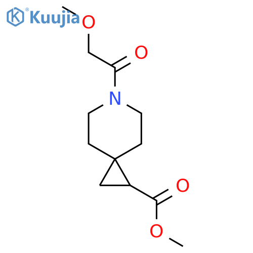 methyl 6-(2-methoxyacetyl)-6-azaspiro2.5octane-1-carboxylate structure