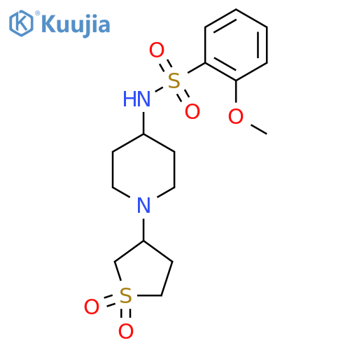N-1-(1,1-dioxo-1lambda6-thiolan-3-yl)piperidin-4-yl-2-methoxybenzene-1-sulfonamide structure