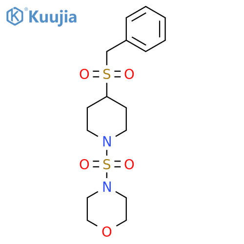 4-(4-phenylmethanesulfonylpiperidin-1-yl)sulfonylmorpholine structure