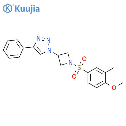 1-[1-[(4-Methoxy-3-methylphenyl)sulfonyl]-3-azetidinyl]-4-phenyl-1H-1,2,3-triazole structure