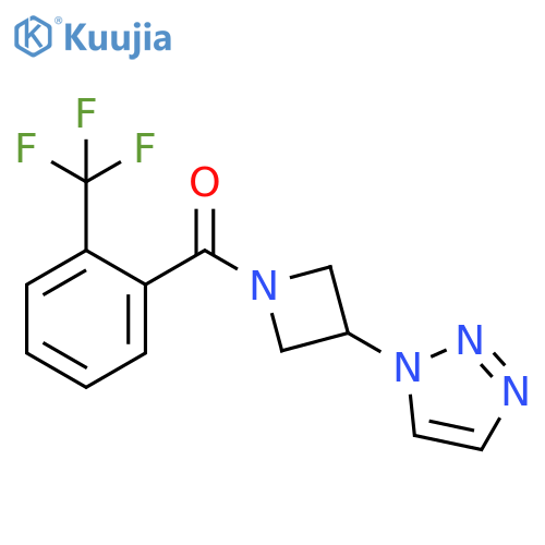 [3-(1H-1,2,3-Triazol-1-yl)-1-azetidinyl][2-(trifluoromethyl)phenyl]methanone structure