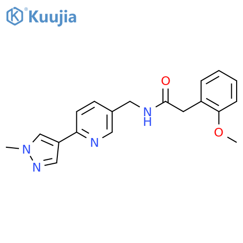 2-(2-methoxyphenyl)-N-{6-(1-methyl-1H-pyrazol-4-yl)pyridin-3-ylmethyl}acetamide structure