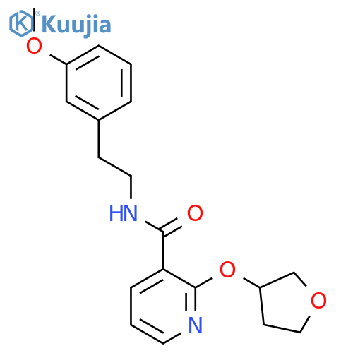 N-(3-methoxyphenethyl)-2-((tetrahydrofuran-3-yl)oxy)nicotinamide structure