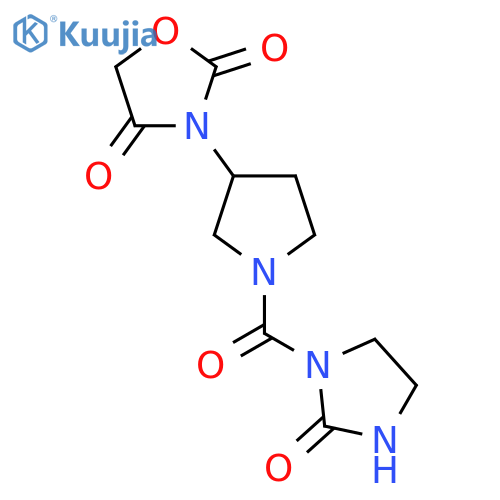 3-(1-(2-Oxoimidazolidine-1-carbonyl)pyrrolidin-3-yl)oxazolidine-2,4-dione structure