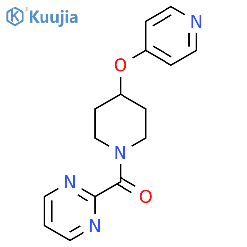 2-4-(pyridin-4-yloxy)piperidine-1-carbonylpyrimidine structure