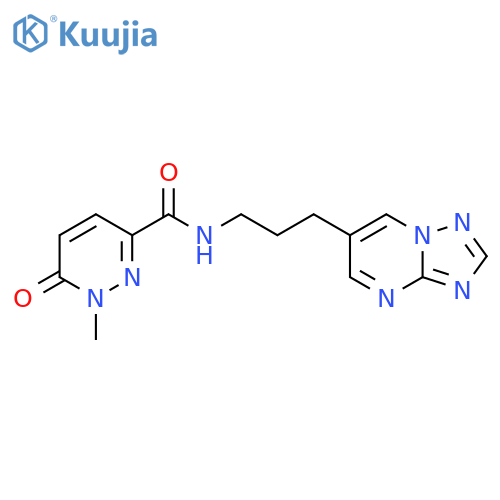 N-(3-([1,2,4]triazolo[1,5-a]pyrimidin-6-yl)propyl)-1-methyl-6-oxo-1,6-dihydropyridazine-3-carboxamide structure