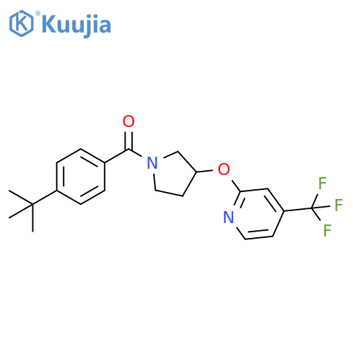 [4-(1,1-Dimethylethyl)phenyl][3-[[4-(trifluoromethyl)-2-pyridinyl]oxy]-1-pyrrolidinyl]methanone structure