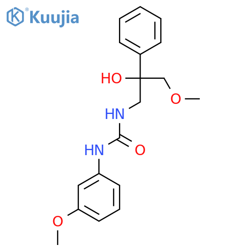 1-(2-Hydroxy-3-methoxy-2-phenylpropyl)-3-(3-methoxyphenyl)urea structure